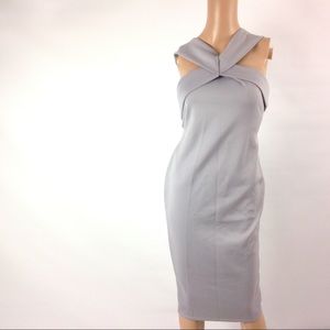 New Pink Boutique Women's Sheath Dress Gray 14